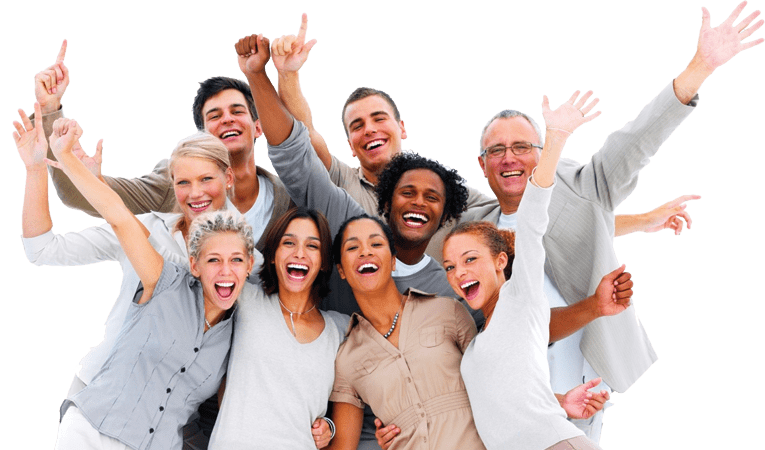 Quem Somos 1 Imagem mostrando pessoas felizes